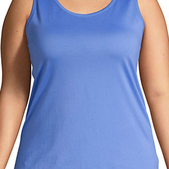 Womens Supima Cotton Scoop Neck Tank Top - Picture 1 of 8
